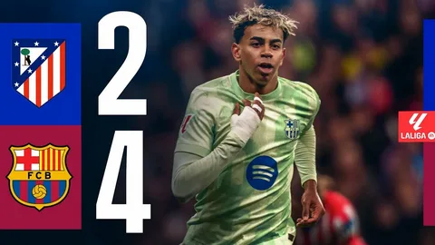 Barcelona Overcomes Two-Goal Deficit to Stun Atlético Madrid 4-2