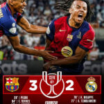 Barcelona defeated Real Madrid in copa del rey finals