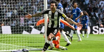 tonali scores for newcastle united in the premier league