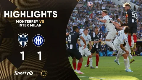 Inter Milan Settles For a 1-1 Draw After Sergio Ramos Powerful Header Puts Monterrey in Front