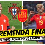 RONALDO PORTUGAL FACE LAMINE YAMAL SPAIN IN NATIONS LEAGUE FINALS